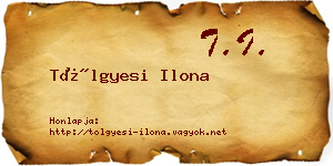 Tölgyesi Ilona névjegykártya